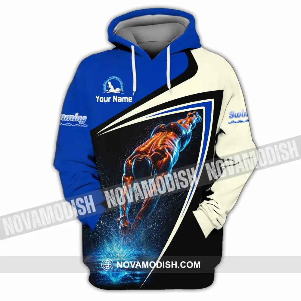 Men Shirt - Custom Swimming Shirt - Hoodie / S - T-shirt