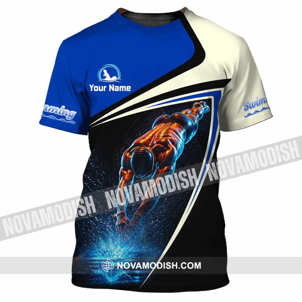 Men Shirt - Custom Swimming Shirt - T-Shirt / S - T-shirt