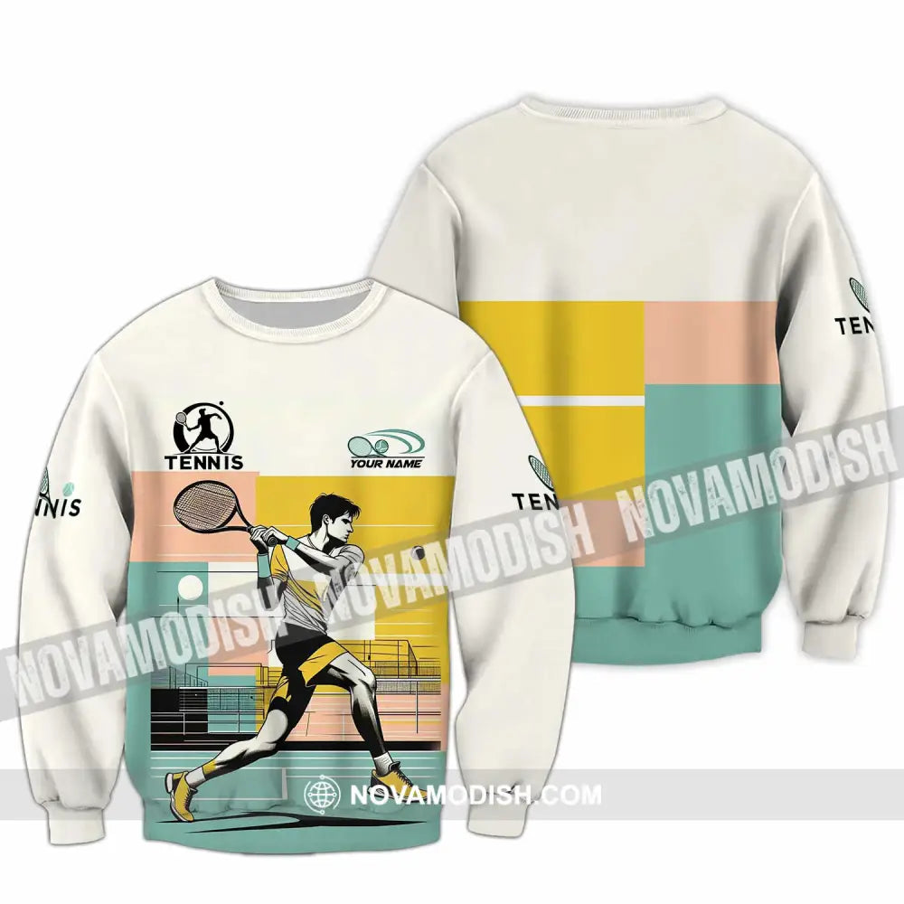 Men Shirt - Custom Tennis Sport Shirt Long Sleeve / S T-shirt