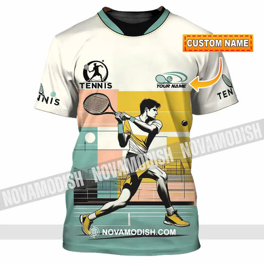 Men Shirt - Custom Tennis Sport Shirt T-shirt