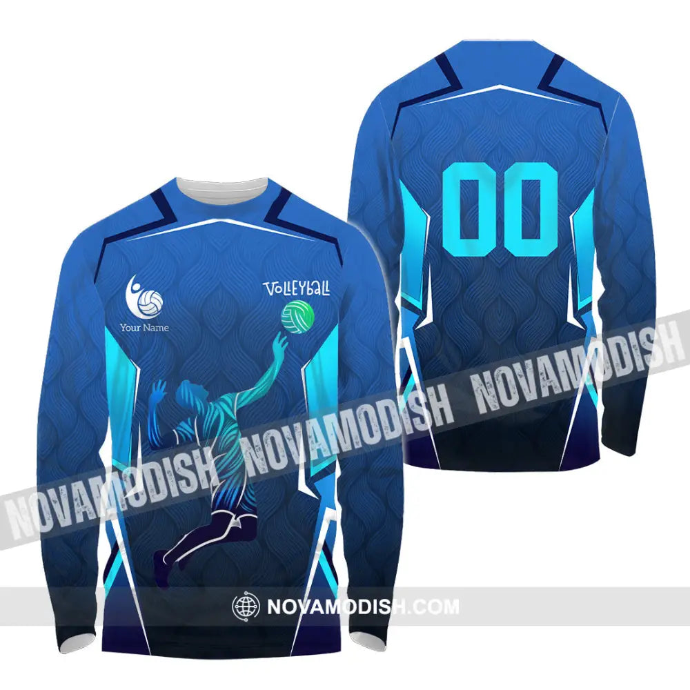 Men Shirt - Custom Volleyball 3D Shirt - Long Sleeve Shirt / S - T-shirt