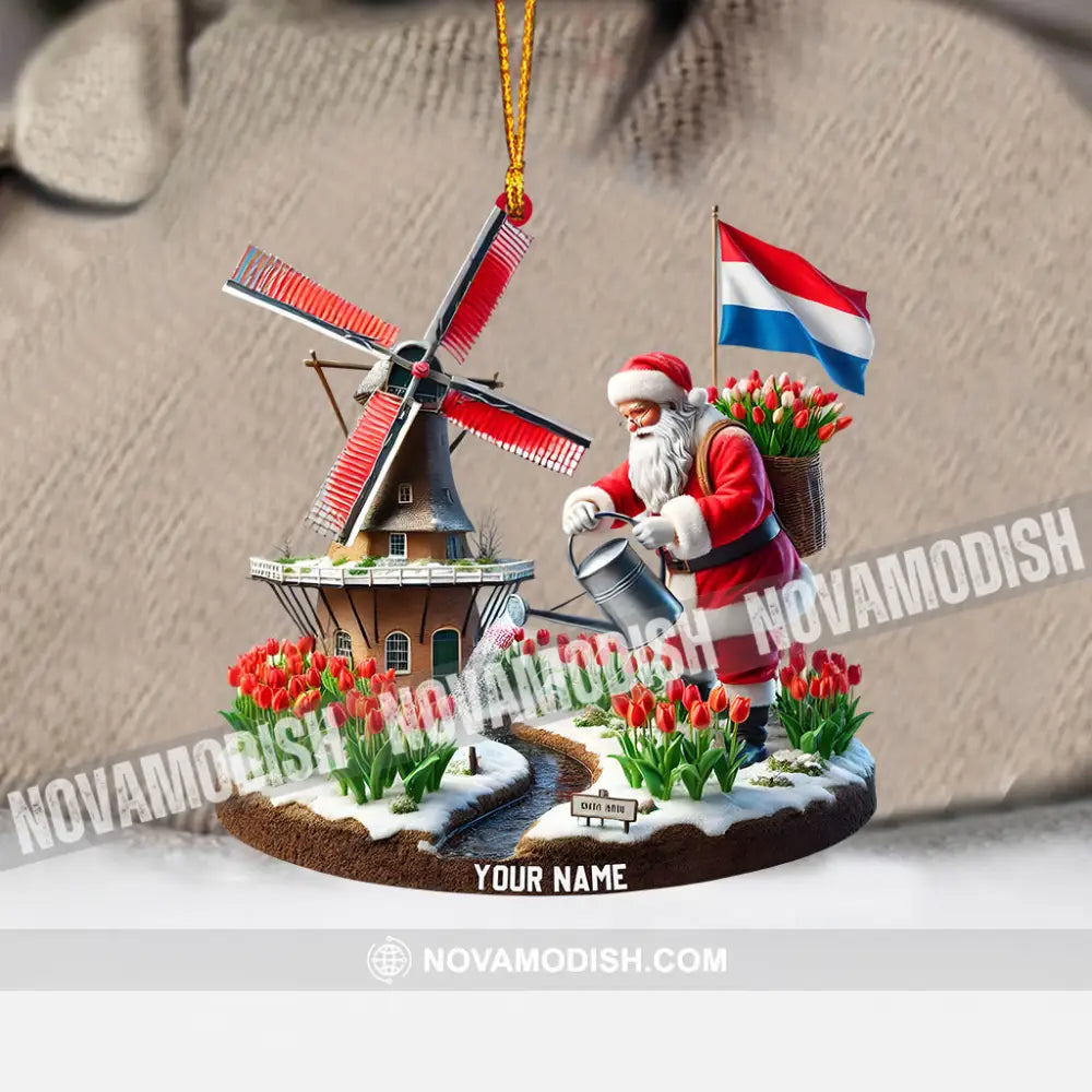 Merry Christmas Netherlands Home Decor Ornament Personalized