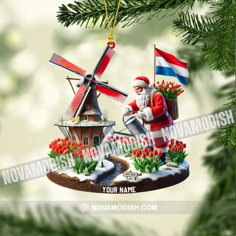 Merry Christmas Netherlands Home Decor Ornament Personalized