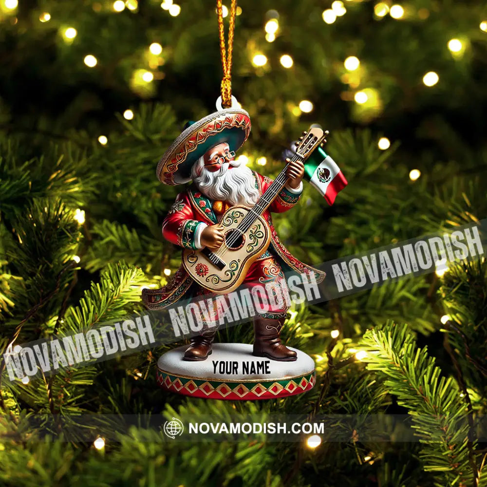 Merry Christmas Santa Mexican Home Decor Ornament Personalized