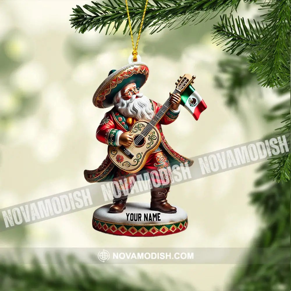 Merry Christmas Santa Mexican Home Decor Ornament Personalized