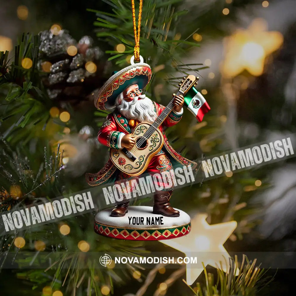 Merry Christmas Santa Mexican Home Decor Ornament Personalized