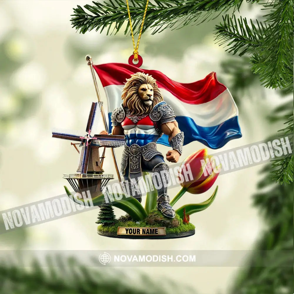 Merry Christmas Santa Netherlands Home Decor Ornament Personalized