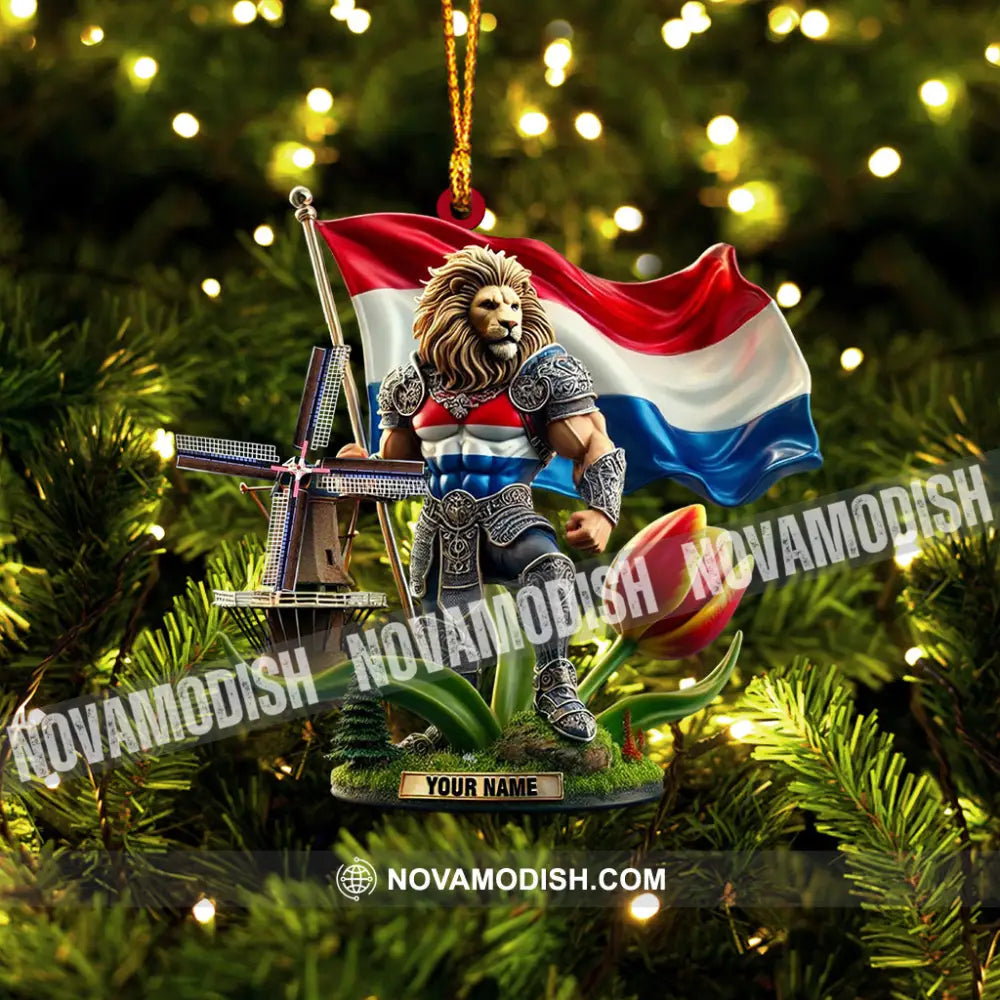 Merry Christmas Santa Netherlands Home Decor Ornament Personalized