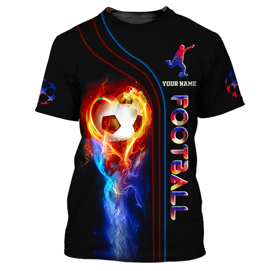 Unisex Shirt, Custom Name Football T-Shirt, Soccer Shirt, Gift for Soccer Lover
