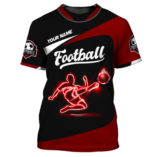 Man Shirt, Custom Name Football Shirt, Soccer T-Shirt, Gift for Football Lover