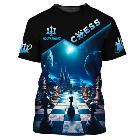 Unisex Shirt, Custom Name Chess T-Shirt, Gift for Chess Player, Chess Player Club Clothing
