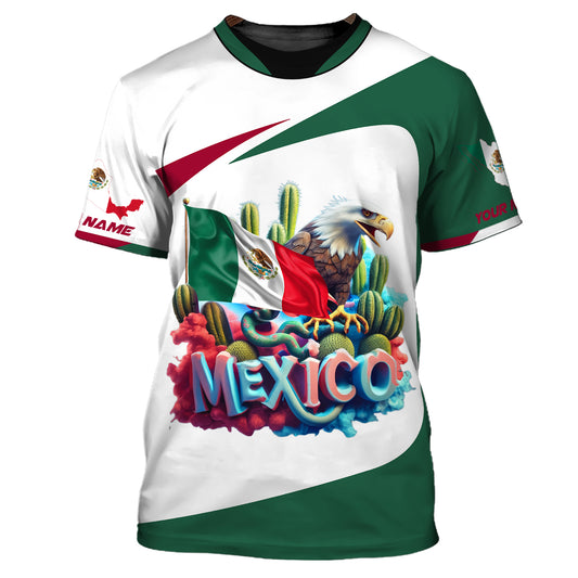 Unisex Shirt, Custom Name Mexico T-Shirt, Mexico Lover Shirt, Mexican Gift