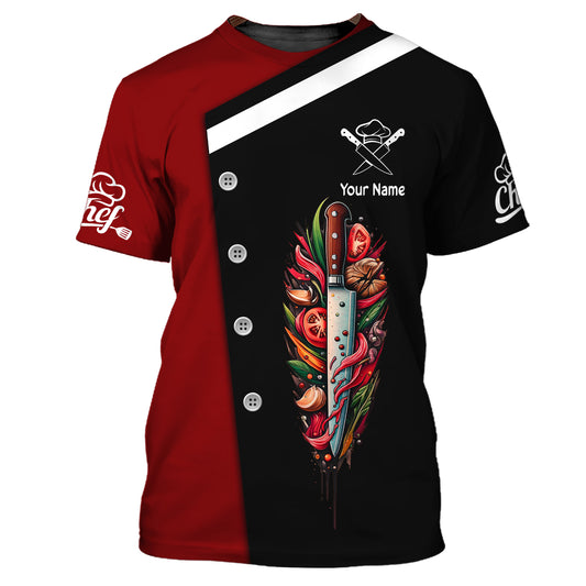 Unisex Shirt, Custom Name Shirt for Chef, Chef T-shirt, Chef Hoodie Polo Shirt, Chef Apparel