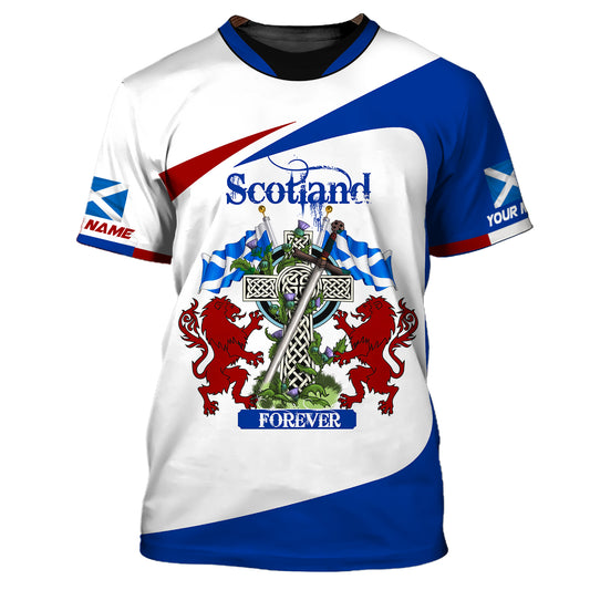 Unisex-Shirt, individuelles Namens-Schottland-Shirt, schottischer Hoodie, Schottland-T-Shirt, Geschenk für Schottland-Liebhaber