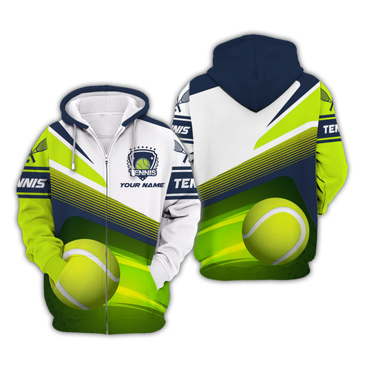 Unisex Shirt, Custom Name Tennis T-Shirt, Tennis Hoodie, Tennis Polo Shirt, Gift for Tennis Lover