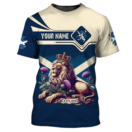 Unisex Shirt, Custom Name Scotland Shirt, Scotland T-Shirt Hoodie Polo, Gift for Scotland Lovers