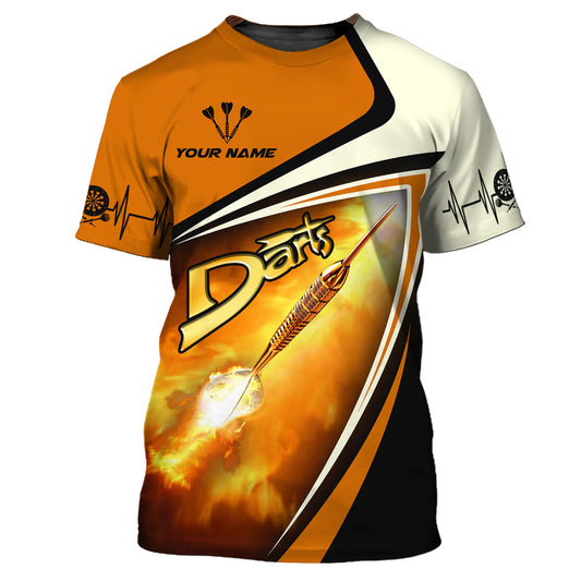 Unisex Shirt, Custom Name Dart Shirt, Darts T-Shirt, Gift for Darts Lover, Darts Gamer T-Shirt