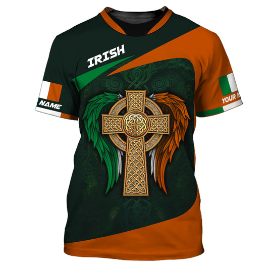 Unisex-Shirt, individuelles Namens-Irland-T-Shirt, Irland für immer, Geschenk für Iren