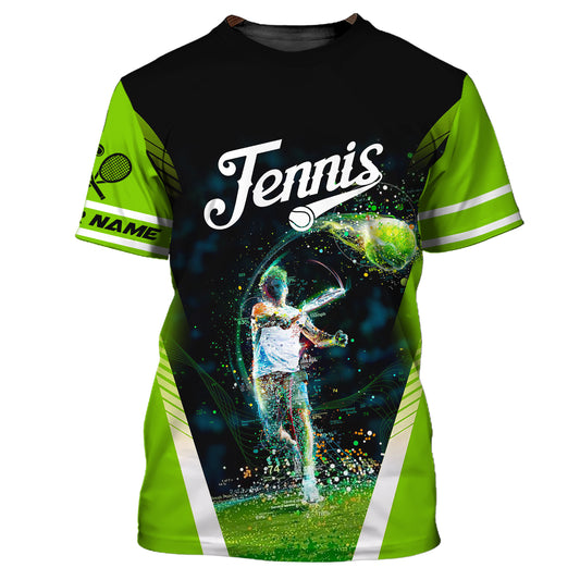 Herren-Shirt, individuelles Tennis-Shirt, Geschenk für Tennisspieler, Tennis-Club-Shirt, Tennis-Geschenke