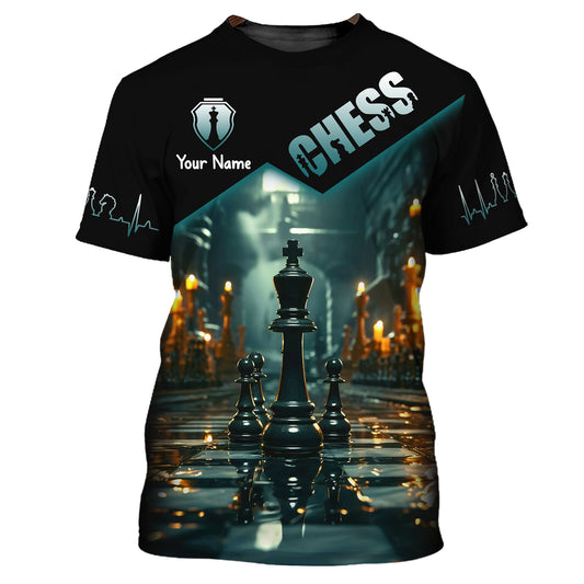Unisex Shirt, Custom Name Chess T-Shirt, Chess Player Club, Checkmate Shirt