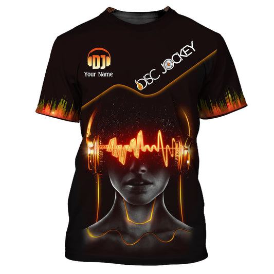 Unisex-Shirt, individuelles Namens-Discjockey-T-Shirt, DJ-Shirt, Geschenk für DJ
