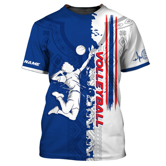 Männer-Shirt, individuelles Volleyball-Shirt, T-Shirt für Volleyball-Team, Geschenk für Volleyball-Spieler