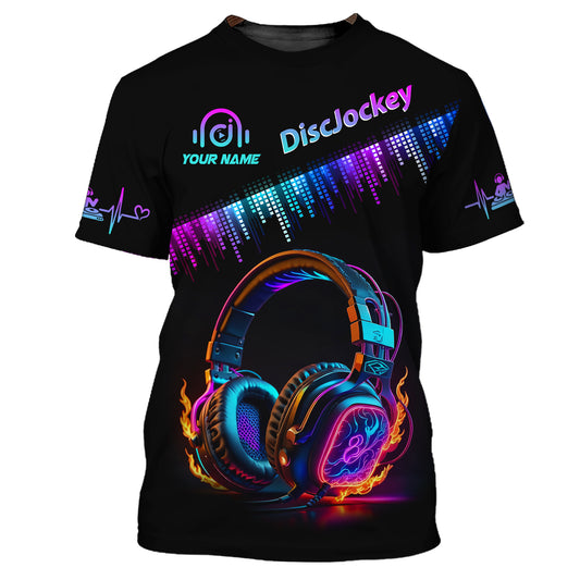Unisex Shirt, Custom Name Disc Jockey T-Shirt, Music Lover Gift, DJ Hoodie
