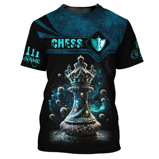 Unisex-Shirt, Schach-T-Shirt mit individuellem Namen, Schachspieler-Club, Schachmatt-Shirt
