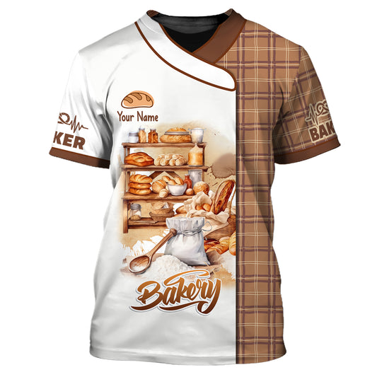 Unisex Shirt, Custom Name Bakery Shirt, Bakery Chef Shirt, Bakers Gift