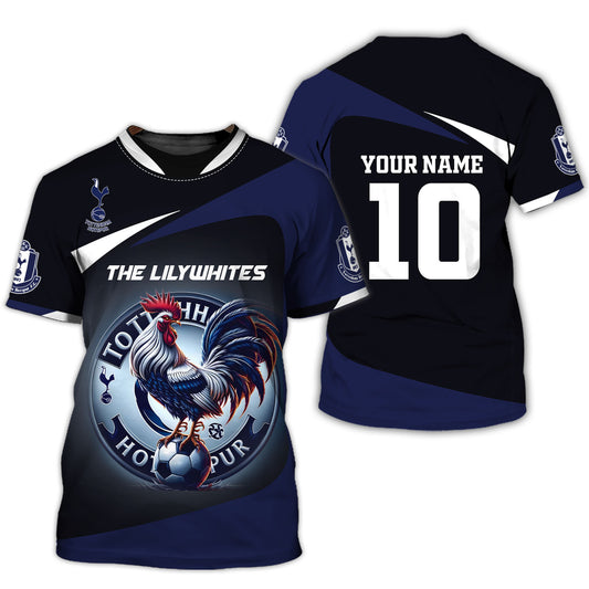 Unisex Shirt, Custom Name and Number England Football Shirt, Euro 2024 Tottenham Hotspur Shirt