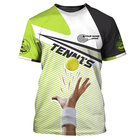 Unisex-Shirt, Tennis-Shirt mit individuellem Namen, T-Shirt für Tennisclub, Geschenk für Tennisspieler