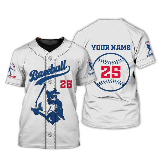 Man Shirt, Custom Name and Number Baseball Shirt, Baseball T-Shirt, Gift for Baseball Player
