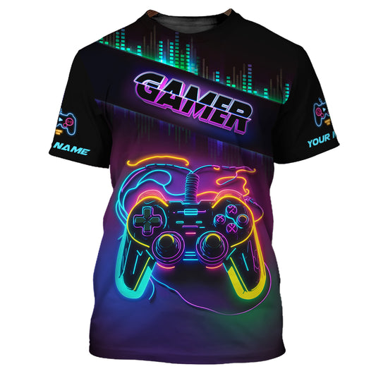 Unisex Shirt, Custom Name Shirt for Gamers, Gift for Game Lover, Gamer T-shirt Hoodie
