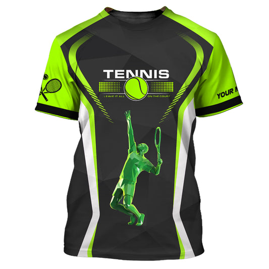 Herren-Shirt, individuelles Tennis-Shirt, Tennis-Team-Shirt, Geschenk für Tennisspieler, Tennis-Geschenke