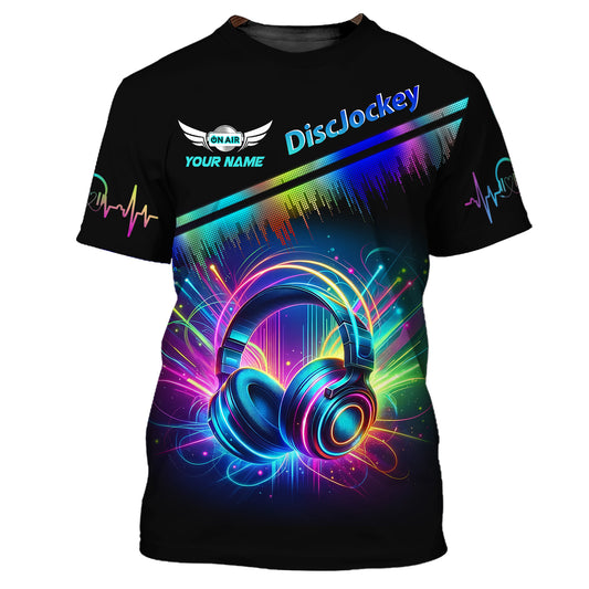 Unisex Shirt, Custom Name Disc Jockey T-Shirt, Music Lover Shirt, DJ Shirt