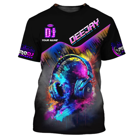 Unisex-Shirt, individuelles Namens-Discjockey-T-Shirt, DJ-Shirt, Geschenk für DJ