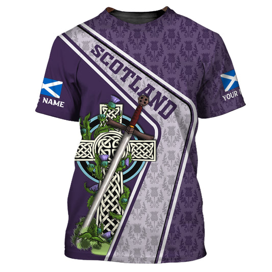 Unisex-Shirt, individuelles Namens-Schottland-Shirt, schottischer Hoodie, Schottland-T-Shirt, Geschenk für Schottland-Liebhaber