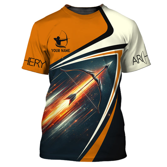 Unisex Shirt, Custom Name T-Shirt, Gifts for Archery Players, Archery Club Shirt