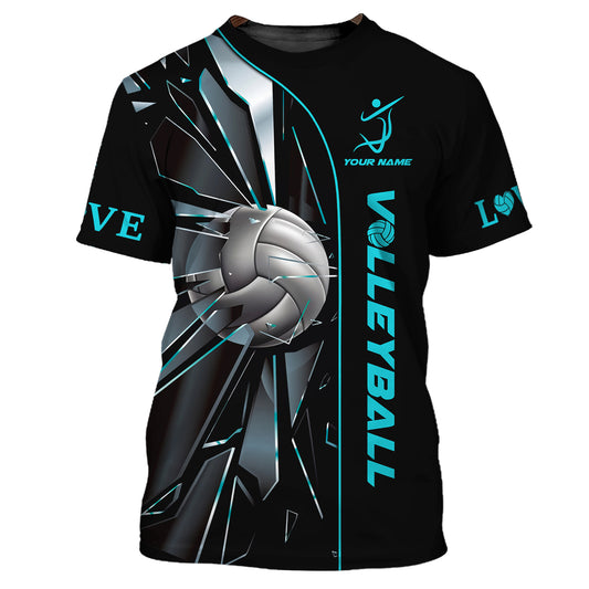 Unisex-Shirt, Volleyball-Custom-Shirt, Volleyball-Liebe, T-Shirt für Volleyball-Club, Geschenk für Volleyballspieler