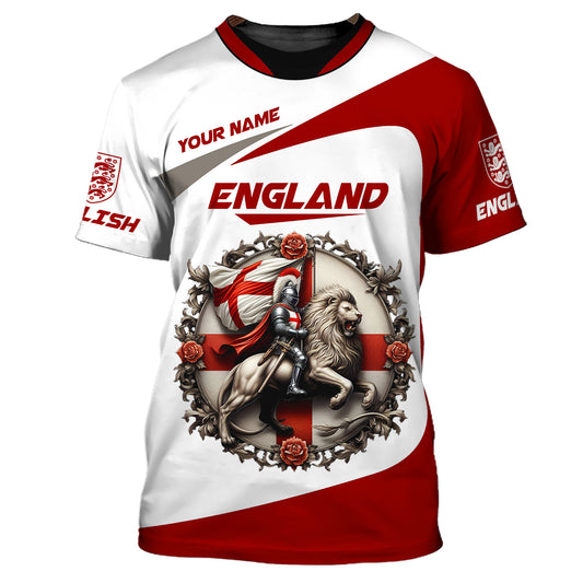 Unisex Shirt, Custom Name England T-Shirt, England Pride Shirt, England Gift