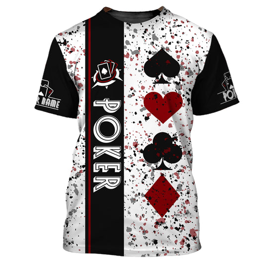 Unisex Shirt, Custom Name Poker T-Shirt, Poker Casino Shirt, Poker Gift