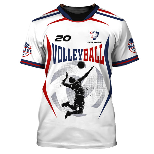 Unisex-Shirt, individuelles Volleyball-Shirt, T-Shirt für Volleyball-Club, Geschenk für Volleyballspieler