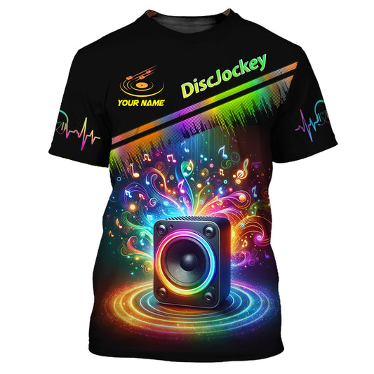 Unisex Shirt, Custom Name Disc Jockey T-Shirt, Music Lover Shirt, DJ Shirt