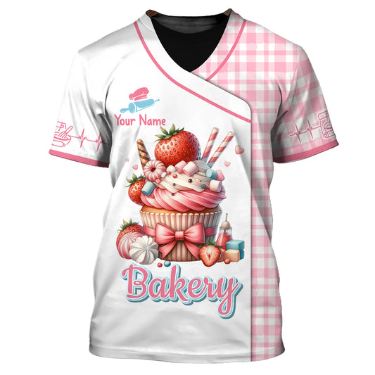 Unisex Shirt, Custom Name Baker Shirt, Bakery Uniform Shirt, Bakery Chef, Baking Lovers Gift