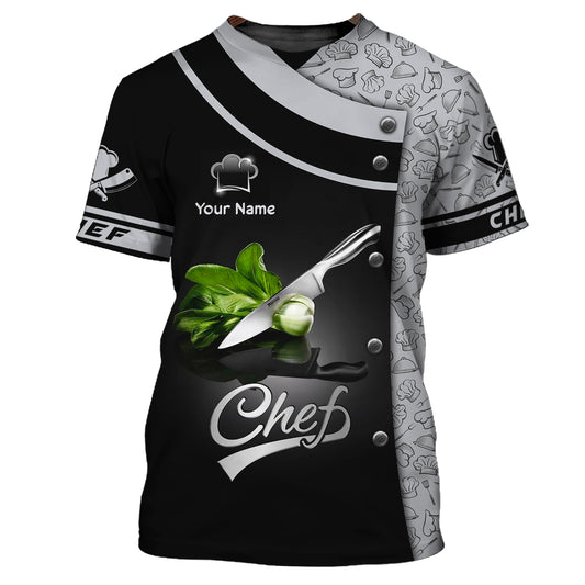 Unisex Shirt, Custom Name Shirt for Chef, Chef Apparel, T-shirt for Chefs
