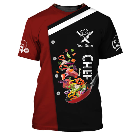 Unisex Shirt, Custom Name Shirt for Chef, Chef T-shirt, Chef Apparel