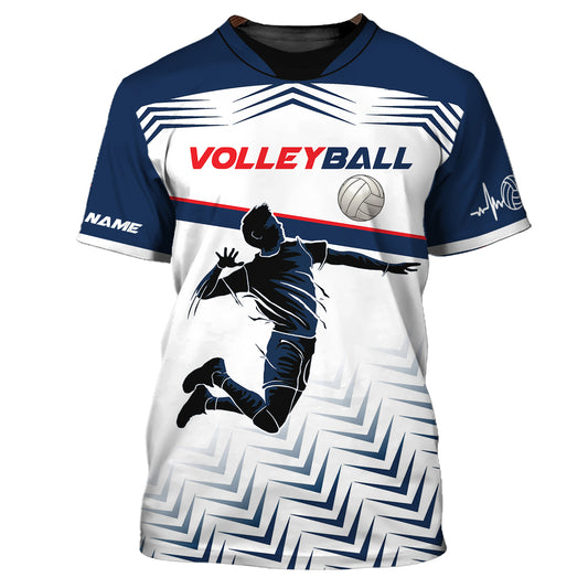 Man Shirt, Custom Volleyball Shirt, T-Shirt for Volleyball Team, Gift for Volleyball Players