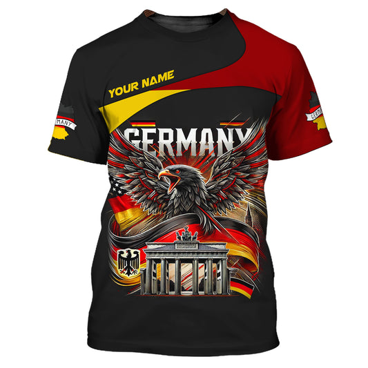 Unisex Shirt, Custom Name T-Shirt, Germany Love Polo Shirt, Gift for German Lover