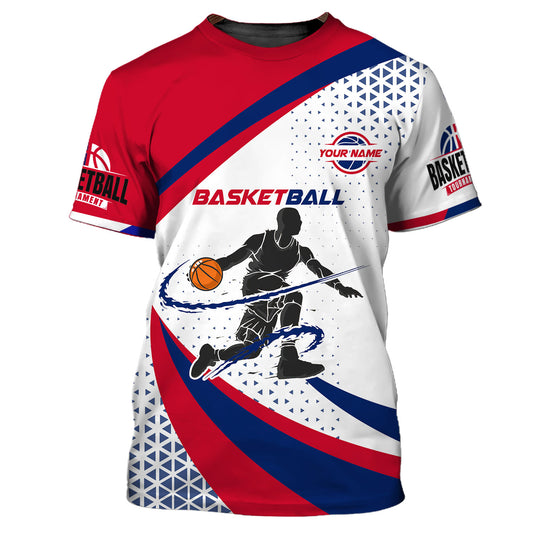 Man Shirt, Custom Name T-Shirt for Basketball Player, Gift for Basketball Lover