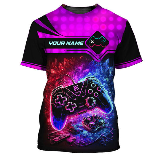 Unisex Shirt, Custom Name Shirt for Gamer, Gamer T-shirt, Gift for Game Lover
